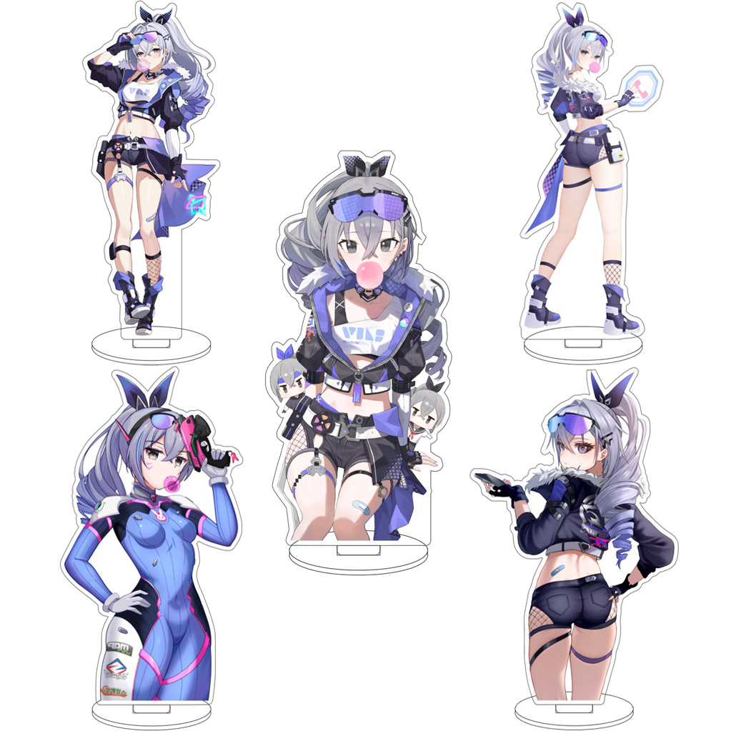Event Support - 16cmのアニメゲーム「崩壊：スターレイル」のロビンのアクリル製大型スタンドフィギュア。かわいらしいオーナメントとして、クリスマスや誕生日のプレゼントに最適。