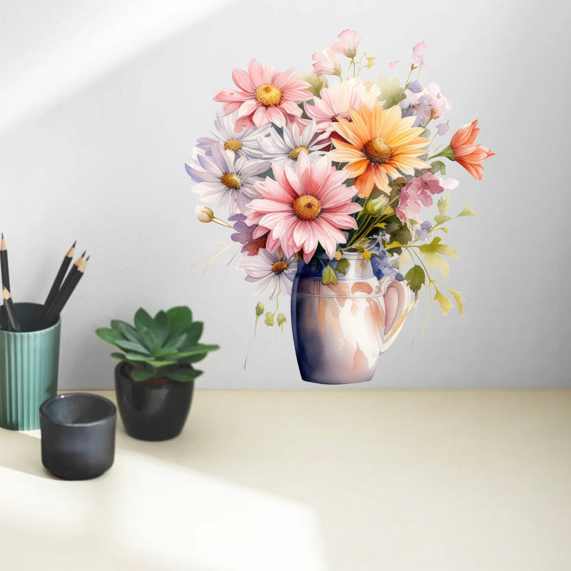 C51 #   ミニマルな花柄のウォールステッカー。バスルー - Flower Wall Panel のレビューと価格