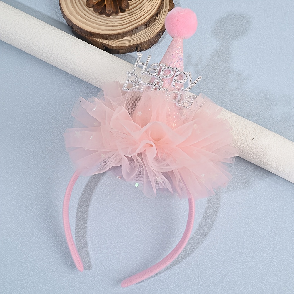 プリンセス風の誕生日用ラインストーンヘアフープ。キラキラと輝 - Party Hat Cone のレビューと価格