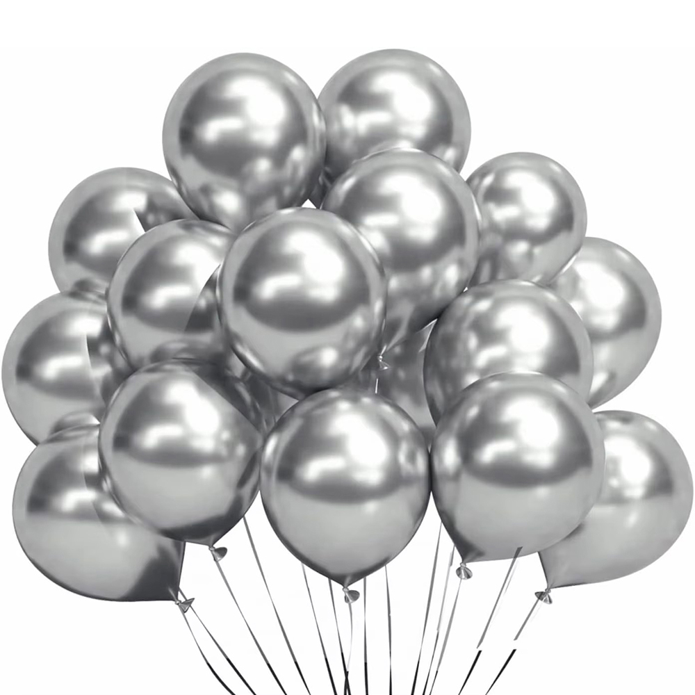 10/20/30 個 12/10/5 インチメタリックシルバ - Balloon Pump Hand のレビューと価格