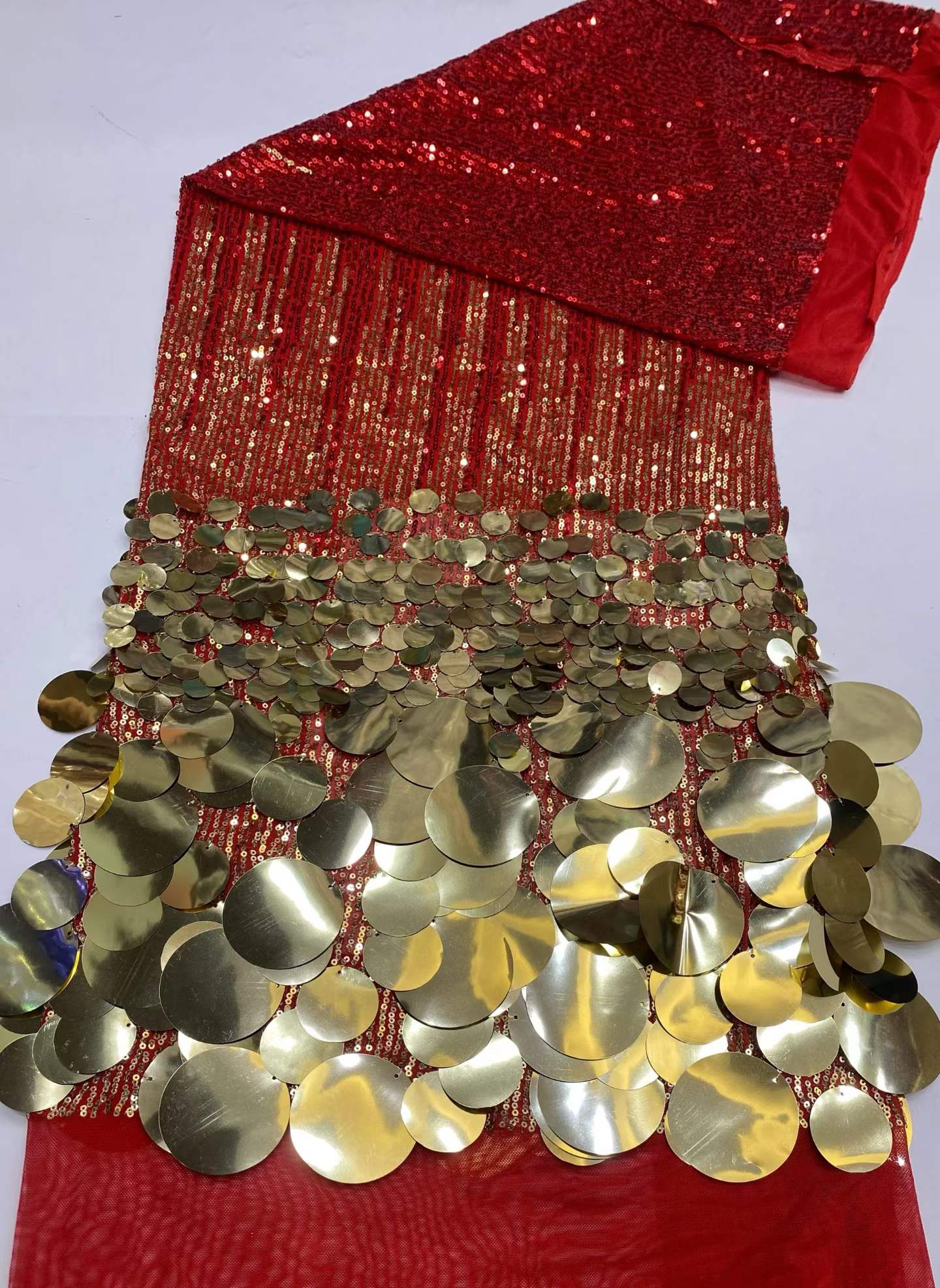 5ヤードのスパンコールチュールレース、アフリカレース生地、2 - Glitter Tablecloth のレビューと価格